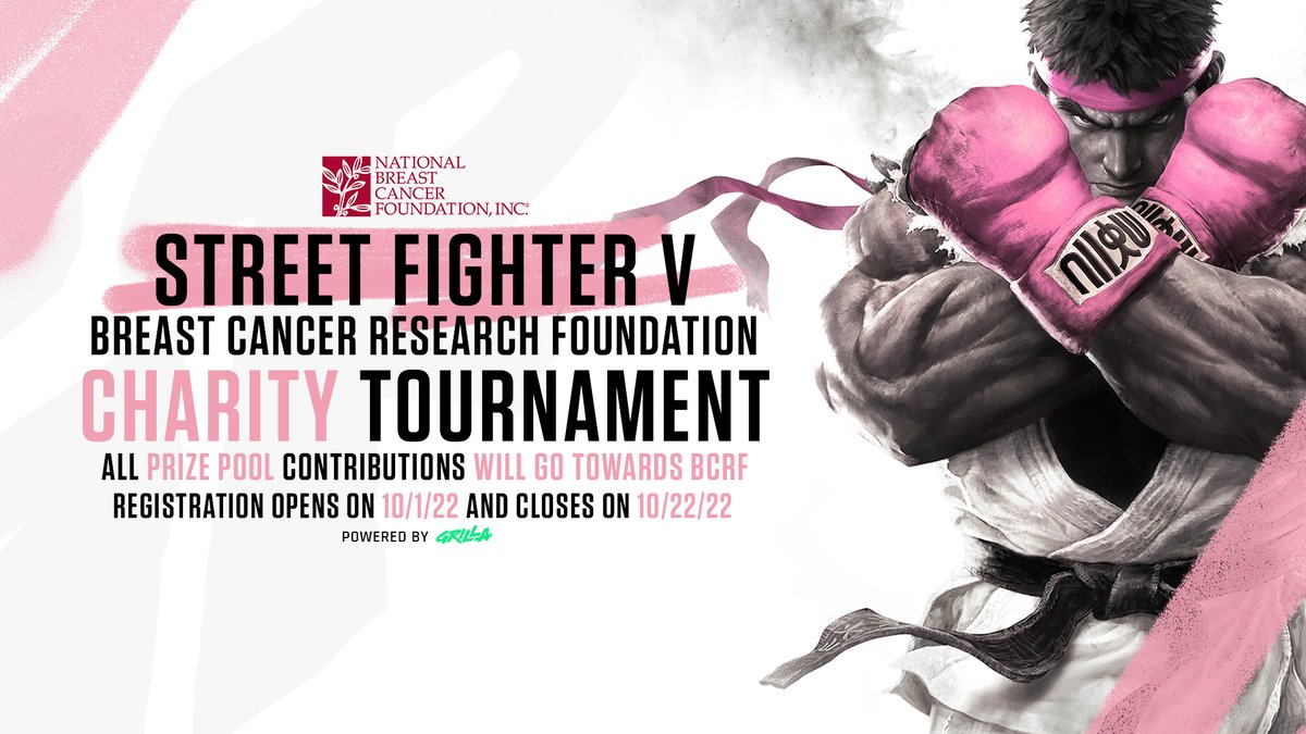 October is Breast Cancer Awareness month and Grilla is excited to collaborate with The Breast Cancer Research Foundation @BCRFcure to raise funds for breast cancer research. #GrillaEsports #BCRF 💗 Register and Contribute to prize pool 👇 grilla.gg/g/bcrf