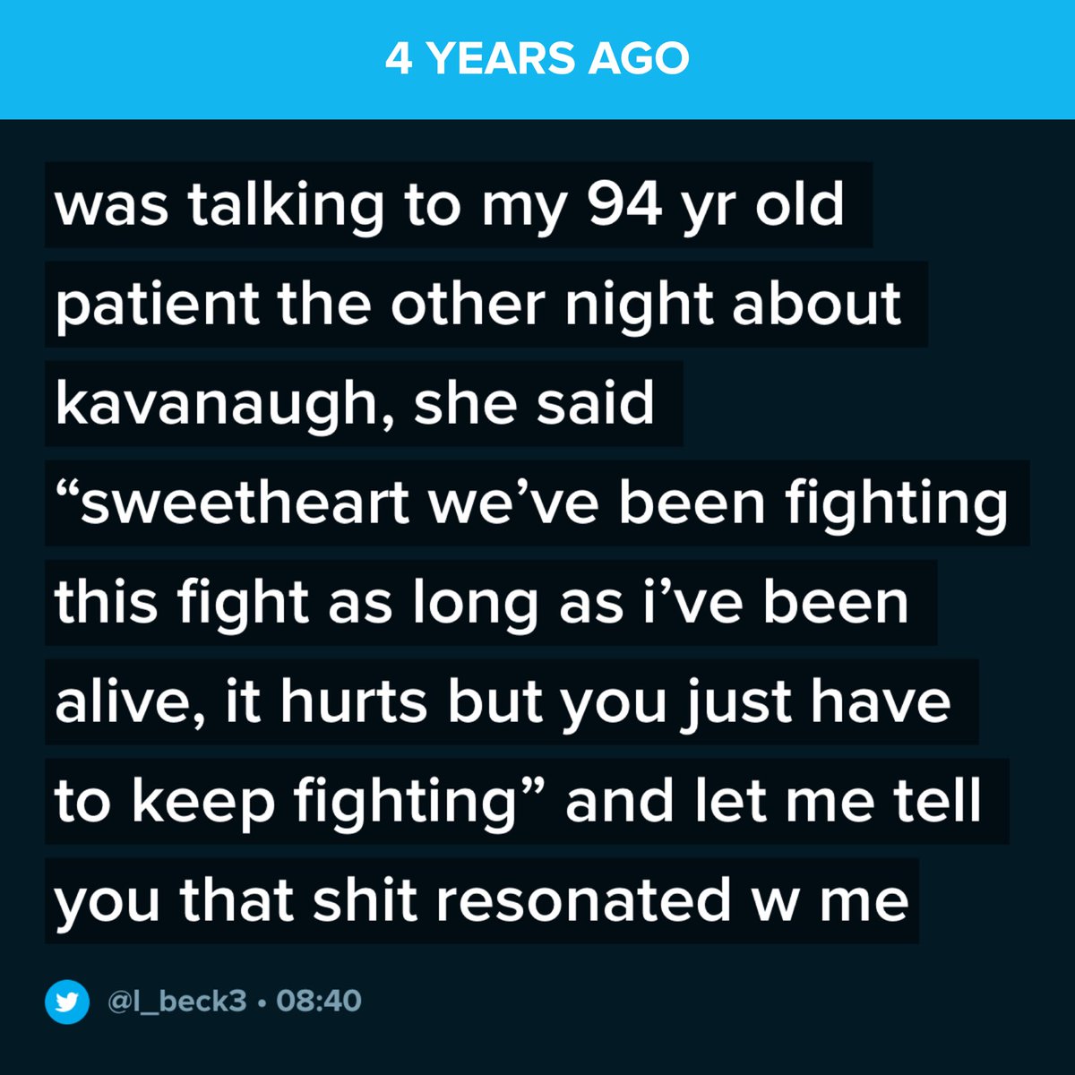 l_beck3's tweet photo. never 👏🏼 stop 👏🏼 fighting 👏🏼 https://t.co/lAJmzW1neK