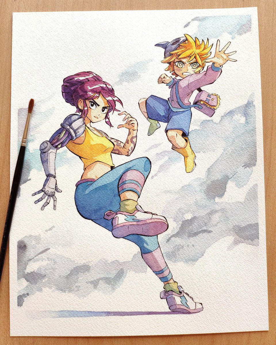 「 Indian ink and watercolors 」|Marcel Mosqiのイラスト