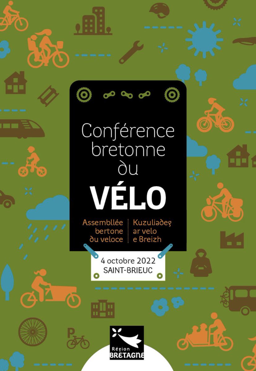 Demain c’est la première édition de la Conférence bretonne du Vélo !
L’occasion de débattre avec des acteurs associatifs, des élus et des entrepreneurs autour du développement du 🚲 partout en Bretagne.
Cc <a href="/LoigCG/">Loïg Chesnais-Girard</a> <a href="/regionbretagne/">Région Bretagne</a>