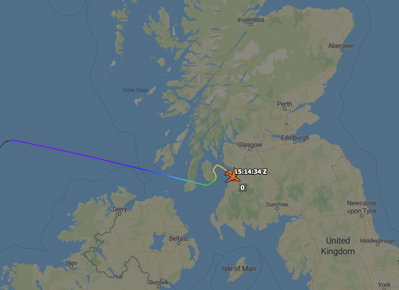 TheSnoopySnoop's tweet photo. Looks like #TEAM71 arrived Prestwick earlier, maybe as #GOLD04 https://t.co/22sLpwHhVY