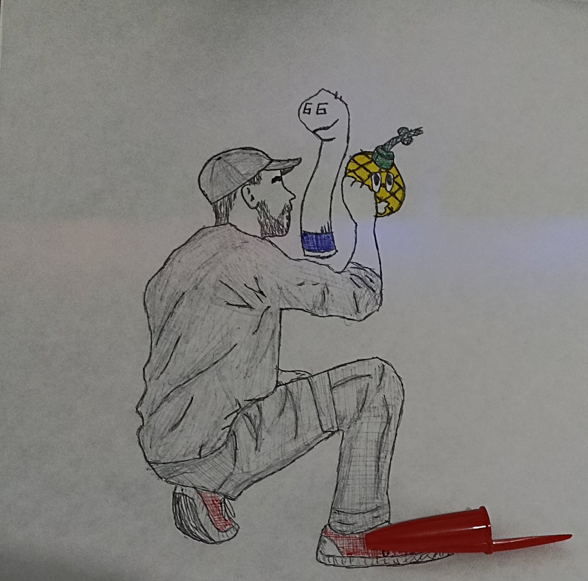 only_fireangel's tweet image. One of the things that I miss the most from the Post Traumatic tour is seeing Mike Shinoda and the fans drawing before the shows 🤍

#LinkInktober day 3 - Canvas + easter egg bc it's @BroodingAnanas bday🤠