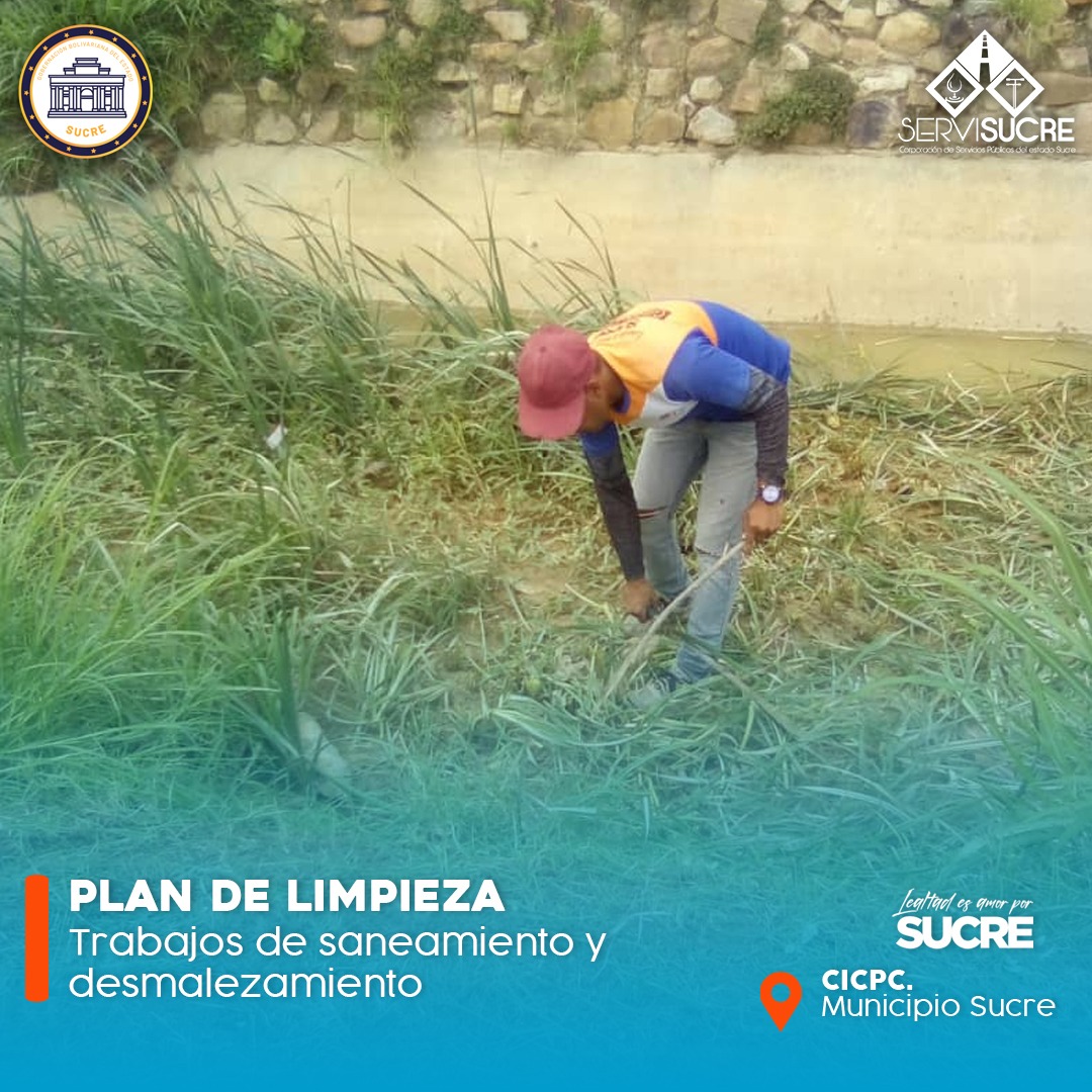 #Ahora 👷🏽 || Brigadistas de SERVISUCRE ejecutan trabajos de limpieza y desmalezamiento en las instalaciones del (CICPC) en la ciudad de Cumaná, con el objetivo de garantizar espacios saneados. 

@GPintoVzla
<a href="/NicolasMaduro/">Nicolás Maduro</a>

#RegresoAClases