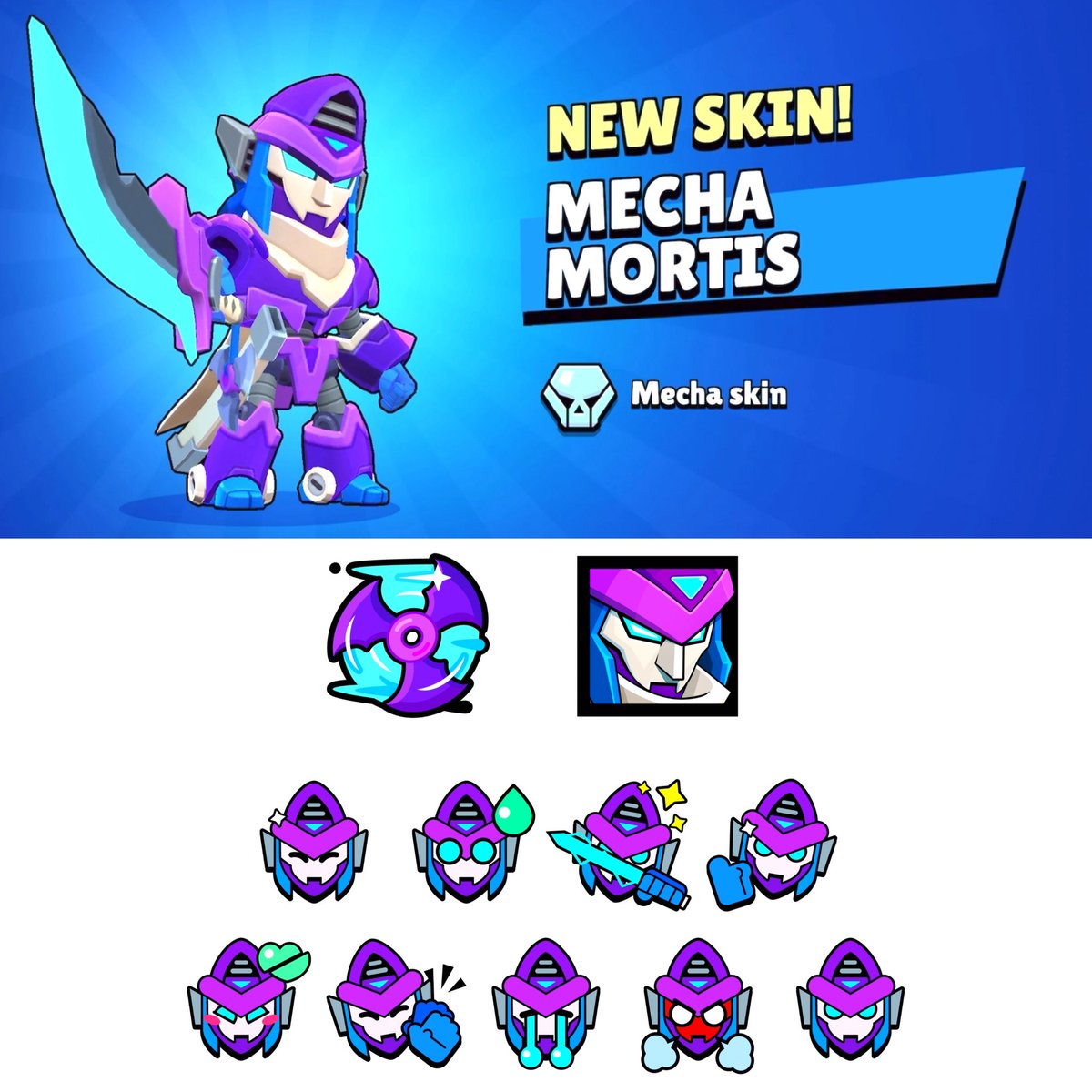 SoorajGaming's tweet photo. 🚨 Giving Away 3 Mecha Mortis Skins (Spray, Profile Icon &amp; Pins Included)

To Enter:
✅ Follow Me @SoorajGaming
❤️ Like &amp; 🔁 Retweet
🗨️ Tag 2 Friends

⌛ Winners Will Be Picked on October 6th

#MechaMortisGiveaway #BrawlStars https://t.co/hL8KtKwOQG