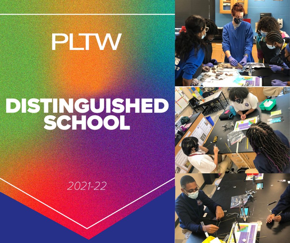 For the second year in a row, <a href="/STEAMAcademyMSB/">STEAM Academy at McCluer South-Berkeley High</a>  has been recognized as a 21-22 PLTW <a href="/PLTWorg/">Project Lead The Way</a> Distinguished School. They are among 191 high schools across the nation and 26 from Missouri to be named a Distinguished School ➡️ bit.ly/3LZOmls