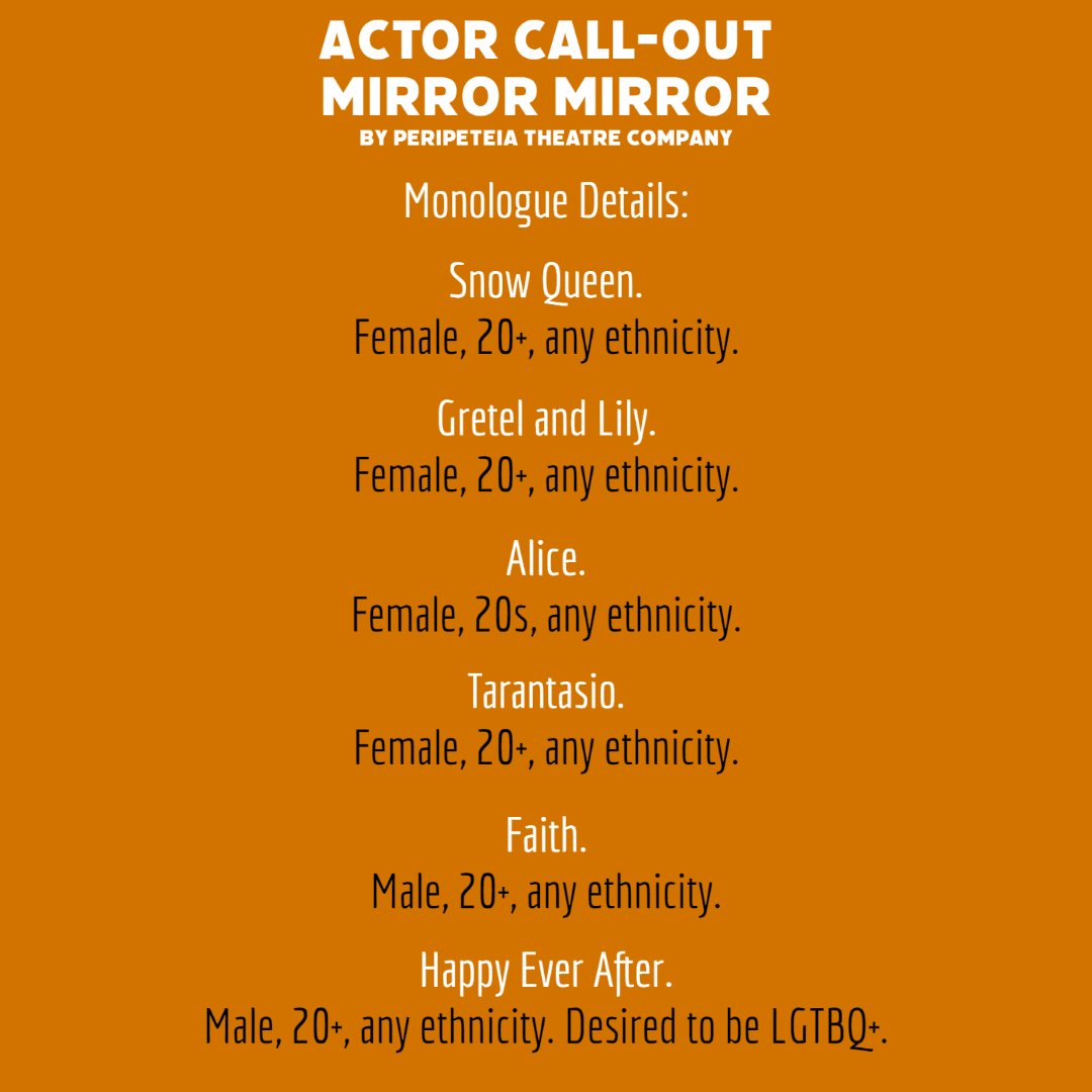 📣ACTOR CALL OUT PAID OPPORTUNITY📣

We are seeking actors for this online project to perform the already commissioned extended monologues. Actors must be based in either Manchester or Stoke-on-Trent.

Full details in the post!

#callout #theatre #actor #newwriting