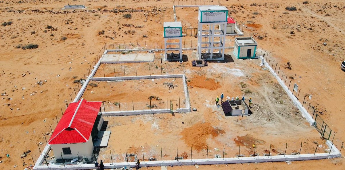 Project Progress: We are in the final stages of completing the Prof Adow TVET Centre borehole in Galkacyo. 
<a href="/KfW_FZ_int/">KfW Development Bank</a> <a href="/ymewater/">Yme Foundation</a> #GSASomalia🇸🇴