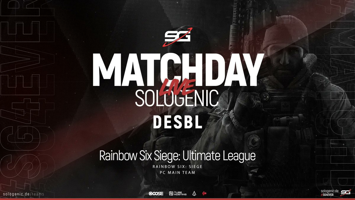 [#SGR6PCMAIN #MATCHDAY] 

Unsere Jungs spielen ab 20:00 Uhr in der 
<a href="/desbl/">DeSBL</a> Ultimate League #17 
gegen <a href="/HyenasUnity/">Hyenas Unity</a>

⚔️ 

Auf ein faires Match! ;) 

#SG4EVER