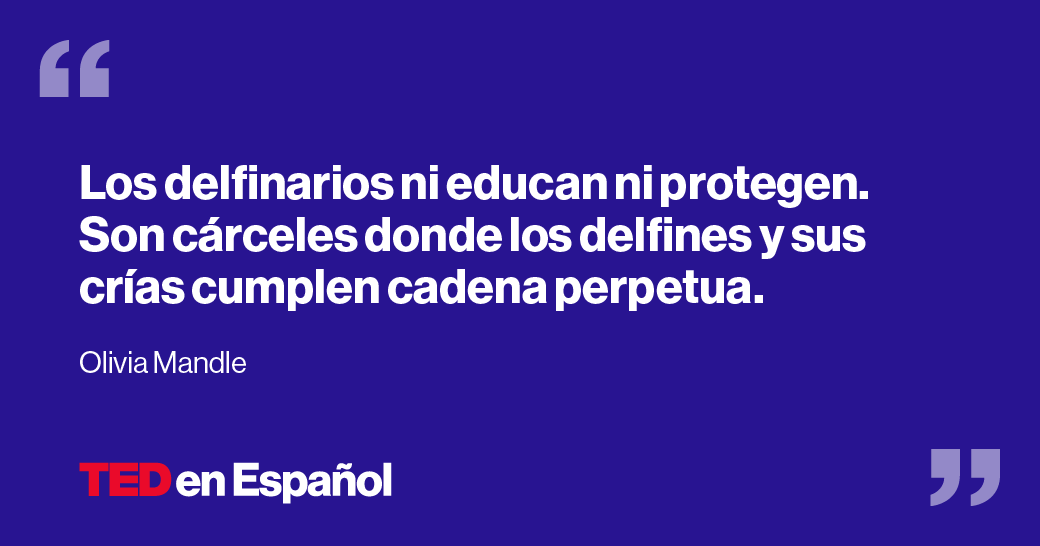 🔉 #Podcast | En su charla en <a href="/TEDxEixample/">TEDxEixample</a> Salon, Olivia Mandle defiende los derechos de los animales y nos habla de España y de su "cárcel de delfines más grande de la Unión Europea". Escúchalo en link.chtbl.com/TEE o en Spotify en link.chtbl.com/TEESpotify