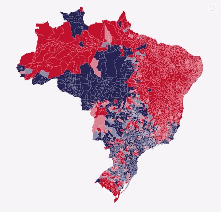 canalexclave's tweet photo. Lula foi o mais votado em três dos quatro municípios que abrigam os pontos extremos do Brasil. 🧶👇 https://t.co/c39TSpTTui