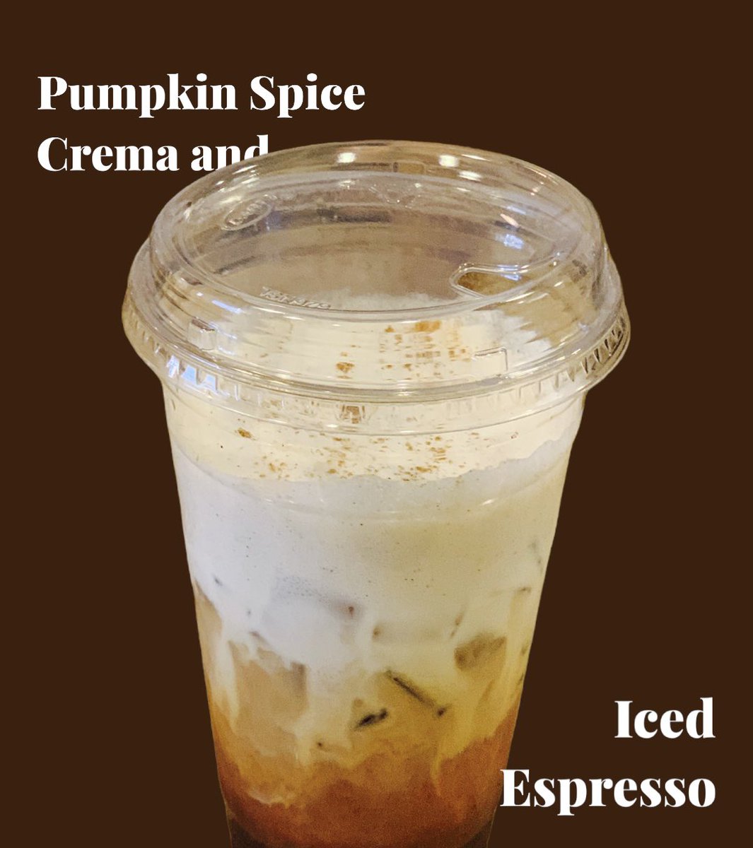 CafeCaleo's tweet photo. Caleo drink ideas: Iced Rainy Day Latte (white chocolate sauce and lavender) • Iced Espresso with Pumpkin Spice Crema #original #caleocafe #icedlatte #icedespresso #downtownangola #coffeeshop #steubencountyindiana #coffeeculture #angolaindiana https://t.co/DkA10uVd3C