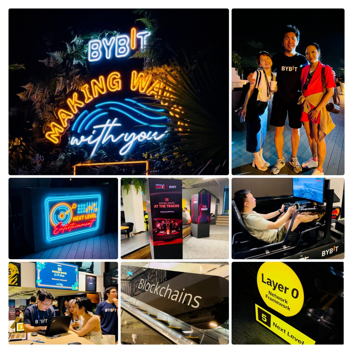blocktides's tweet photo. 🔥 #BLOCKTIDES TEAM WAS AT MAKING WAVES ON THE ROOFTOP RSVP BY BYBIT 🇸🇬

🎟 Our team had the opportunity to be invited to Bybit's HQ Office gathered for "The Next Level Meetup" together with their partners and community members! 🔝

More info 🔽 https://t.co/Z89r34lJks