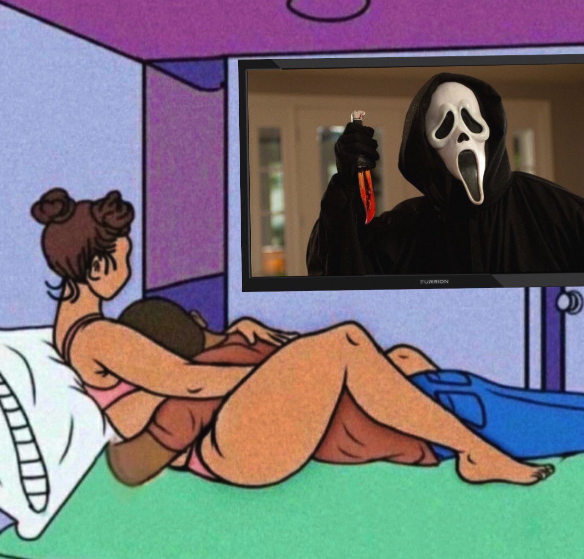 WhoTFissim's tweet photo. “Let’s binge watch all the Scream movies” >>>> https://t.co/pJoo0AB3XL