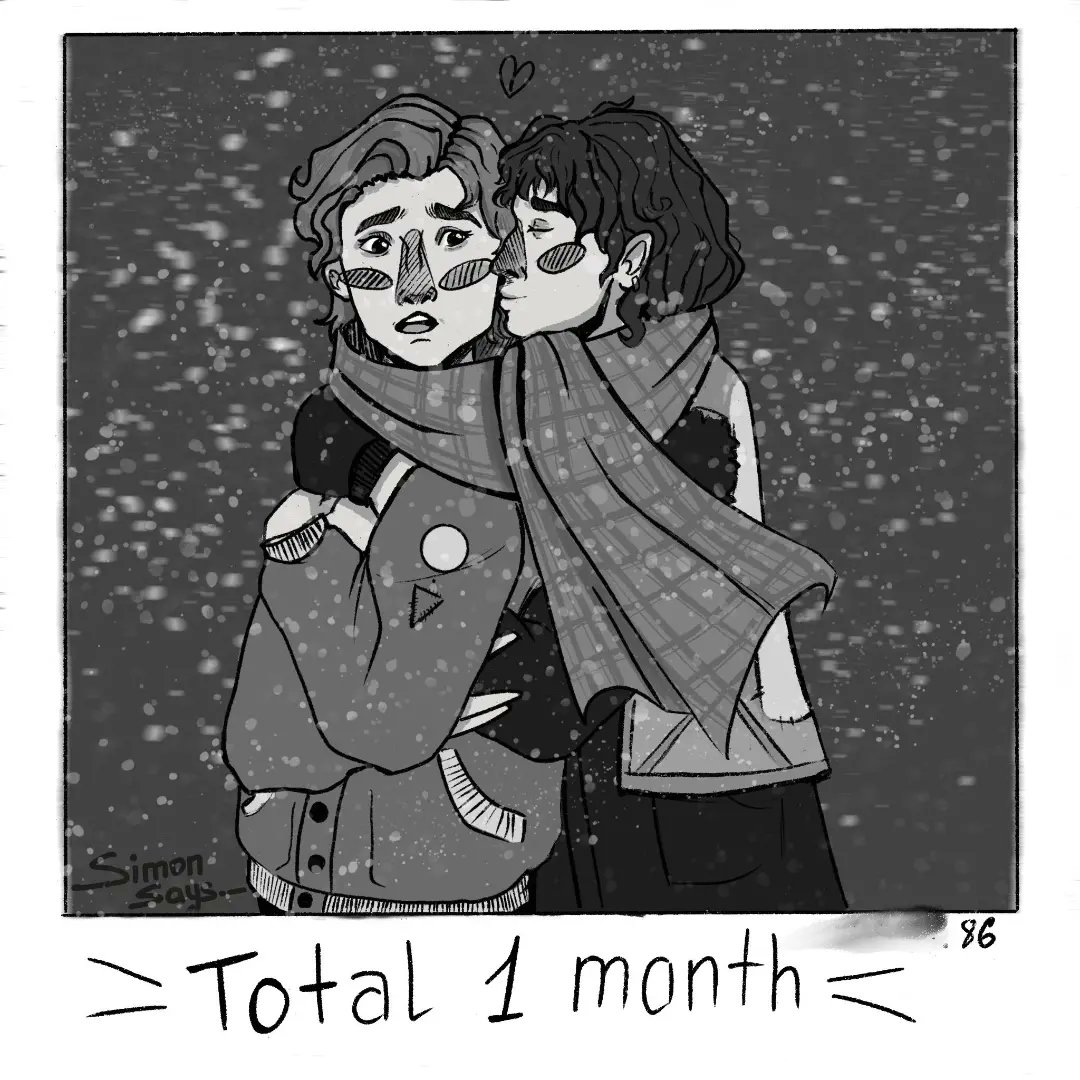 Simon94772172's tweet photo. Well #inktober2022day3 and my theme is "Scarf", so comfortable #steddie in a blizzard
#inktoder2022 #steveharrington #eddiemuson #strangerthings #ukraine #art https://t.co/0r7fNWcBYI