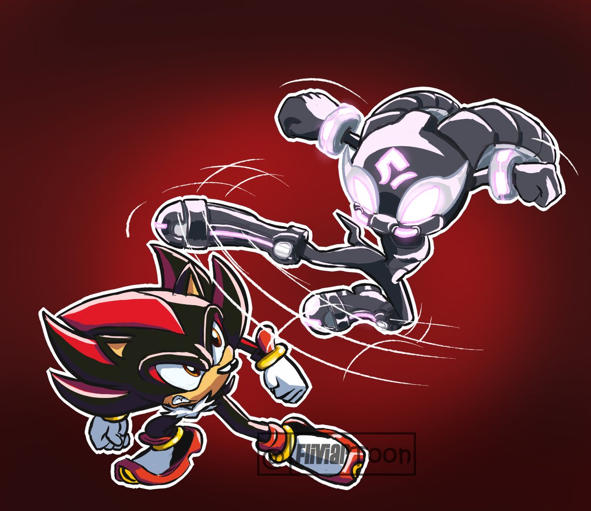 Fliviartoon's tweet photo. #ShadeWeek2022 Rivaly.
la forma de vida definitiva vs una ruda guerrera oscura.
Quien ganaria?.
the ultimate life form vs a tough dark warrior.
Who would win?.
#ShadeWeek #ShadowTheHedeghog #ShadeTheEchidna https://t.co/ggQzUHzF4l