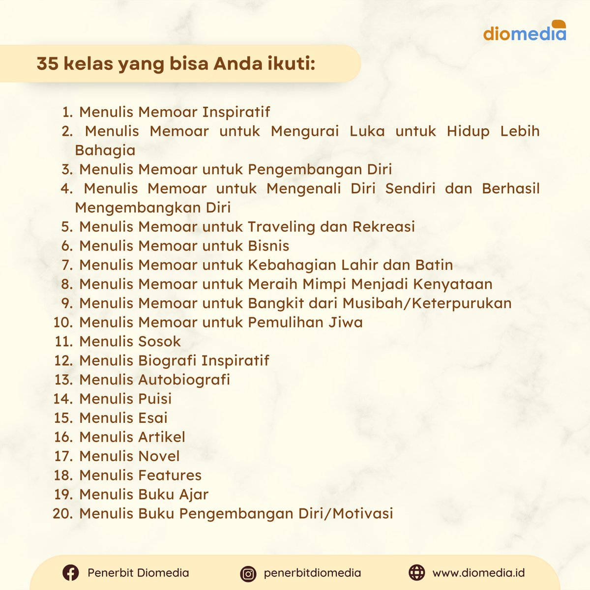 dio_media's tweet photo. Berkarya, apa pun itu dimulai dari 1 langkah. Menulis 1 buku dimulai dari 1 kata hingga utuh menjadi bacaan yang siap disuguhkan kepada pembaca. Kerja sunyi ini mengaktifkan departemen kreatif kita. 

Pilihlah kelas-kelas menulis sesuai kebutuhan Anda bersama Diomedia! https://t.co/CCEi9i6qfX