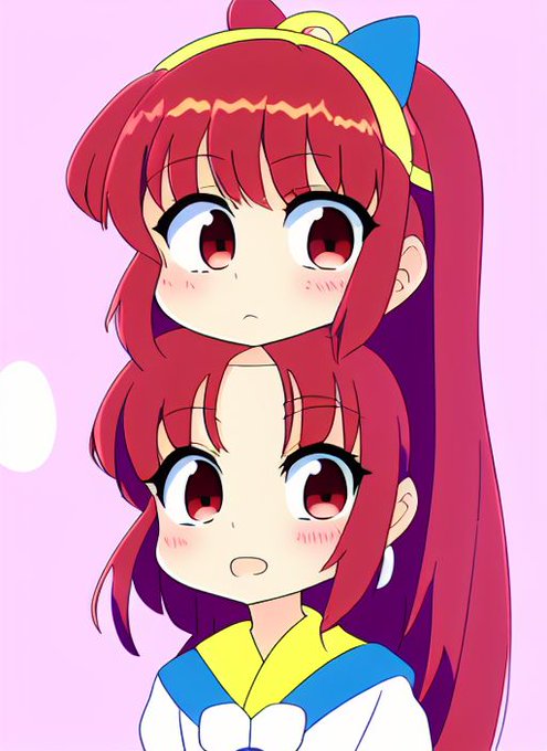 デフォルメチックなのもやや出せるようになってきたけど顔だけ絵師のパターンが多い

#StablediffusionWaifu 