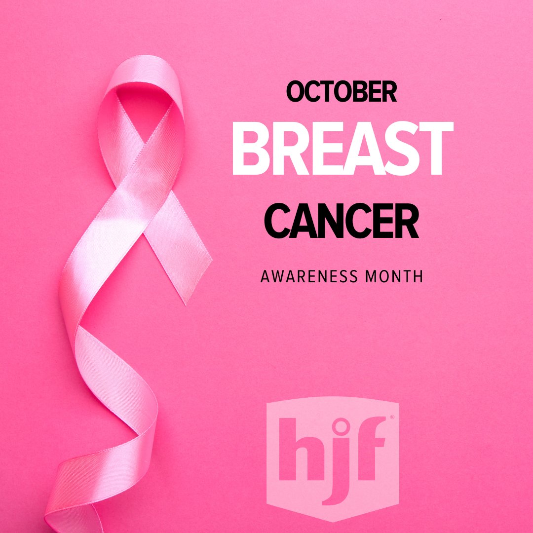 HJFMilMed's tweet photo. HJF is dedicated to building awareness of breast cancer and supporting early detection, treatment and prevention.

This #pinktober, we encourage everyone to wear pink this October to support Breast Cancer awareness month.

#breastcancerawareness #milmed #weareHJF #StickIt2Cancer https://t.co/N133XWdCWW
