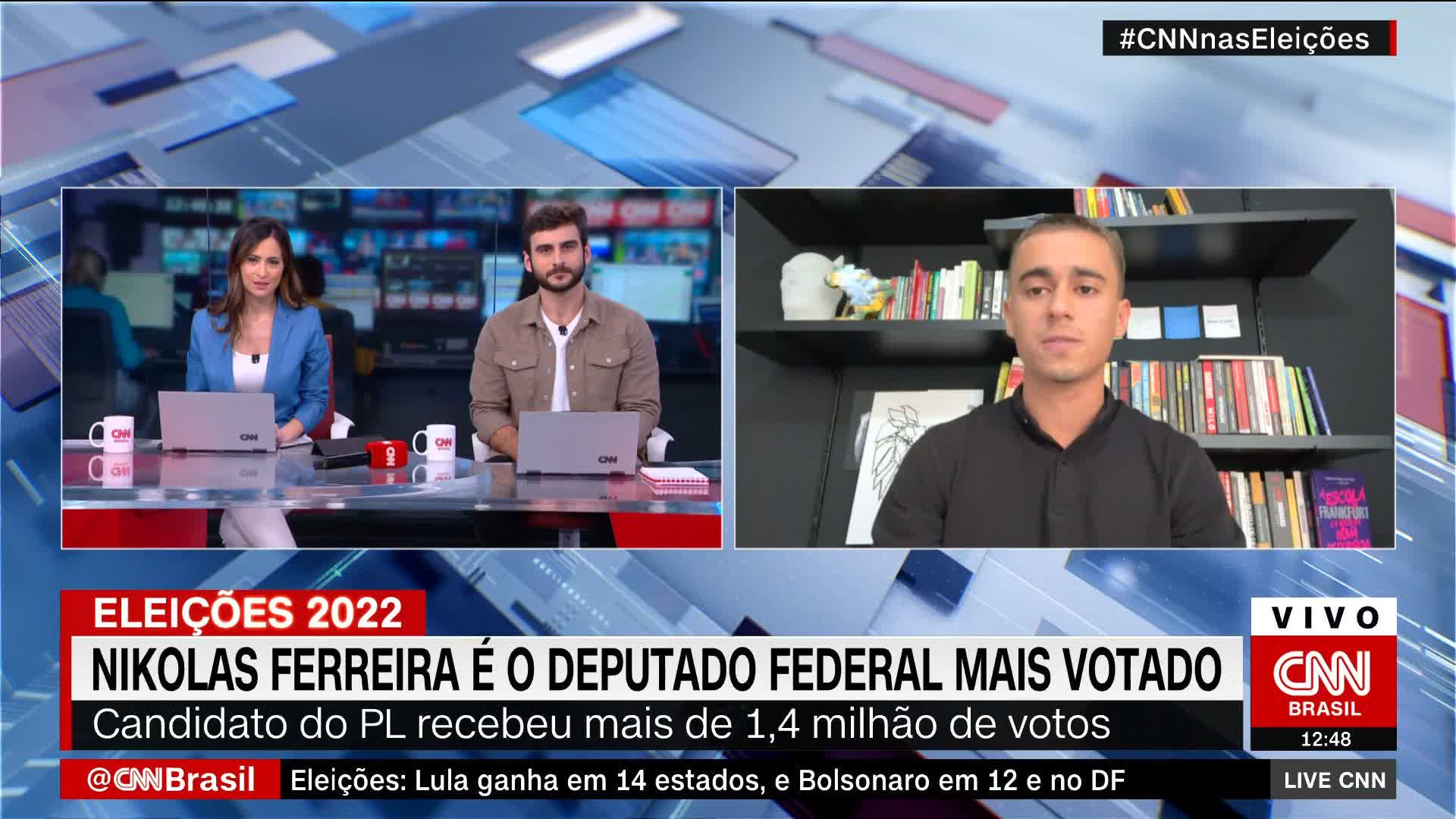 Nikolas Ferreira é o deputado federal mais votado do país