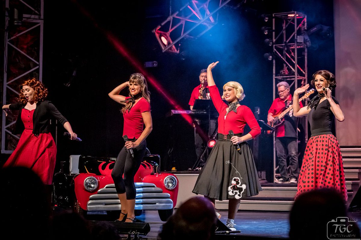 If you're gonna play the 50s, you gotta have a poodle skirt in the band!

#HotRodsHighHeels
<a href="/CCooperTheatre/">Clay Cooper Theatre</a> 
#ExploreBranson