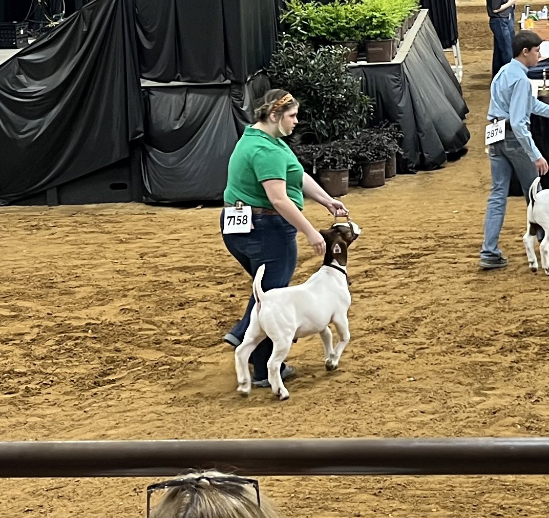 Congratulations to Madam President Kinley Waldrop for placing 10th place with her market goat ag State Fair of Texas!