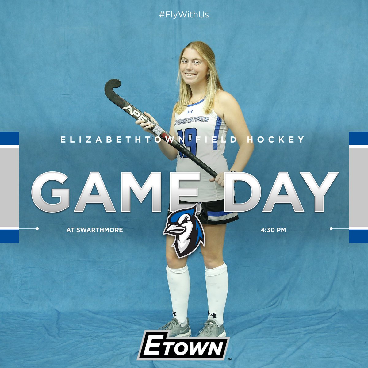 EtownBlueJays's tweet photo. Elizabethtown field hockey is back on the road as they face Swarthmore in non-conference action!
π Swarthmore
β° 4:30 PM
π Clothier Field Stadium
π: https://t.co/hGjCr55Ltd
πΊ: https://t.co/6zVGw9P2Lj
#d3fh #ECFH #FlyWithUs https://t.co/s4qGdqoQ02