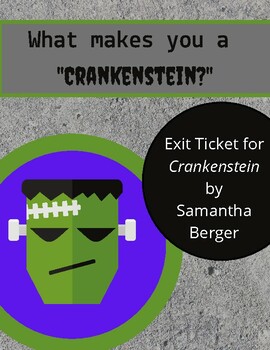 StephanieP78's tweet photo. Do Mondays make you a Crankenstein?  We all have those days! Elementary students love the book, Crankenstein, by @BergerBooks ! Check out this companion printable! 
https://t.co/3zj9b3NFsq #teacherspayteachers #teachersoftwitter 
#reading #storytime #library #elementary #school https://t.co/cp0OEkW1sZ
