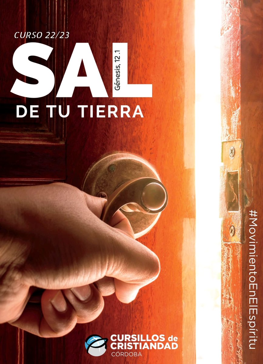 ¡Ya tenemos lema y cartel para este curso 2022-2023! 
Este año seremos un #MovimientoEnElEspíritu que, respondiendo a la invitación del Señor, saldremos de nuestra tierra para ir al encuentro de Dios y de los demás, siendo Sal del mundo.