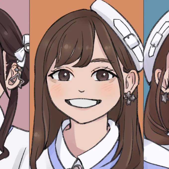 深夜のひとりごと(フリート)なんだけど、この1年で似顔絵も上達した気はするのよね、どうかな～ 