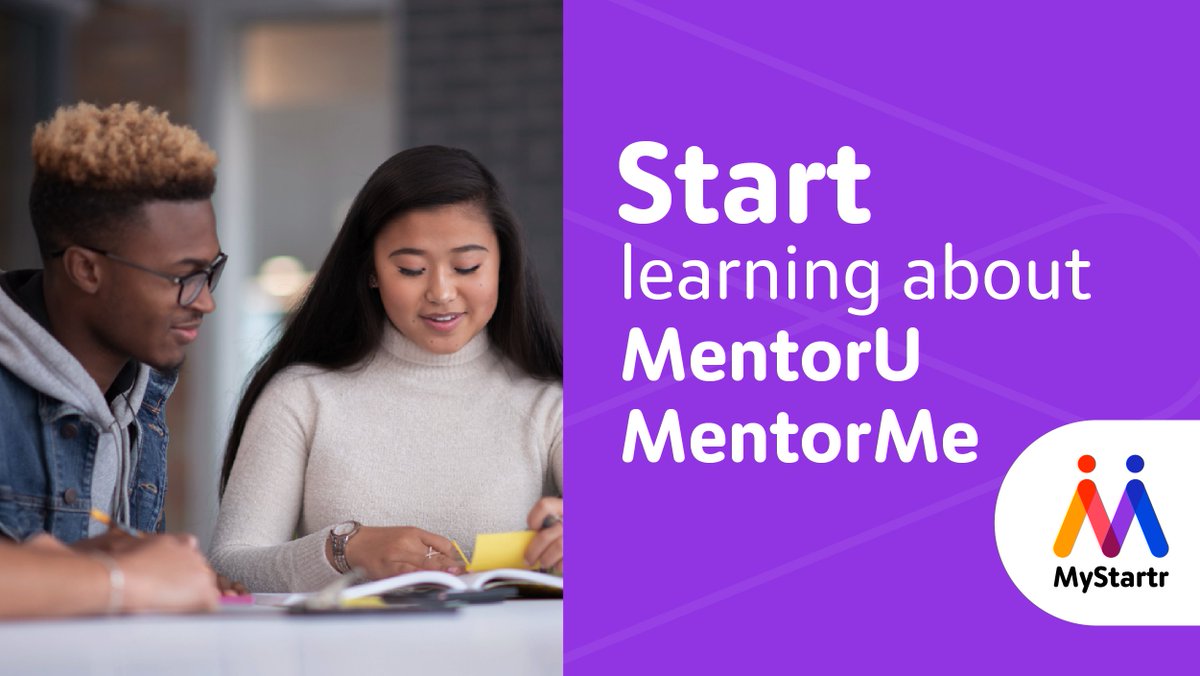We know knowledge comes in all different shapes, life experiences and ages. That’s why MentorUMentorME matches young people like you with top executives so they can exchange ideas, perspectives, career guidance and advice. 

Learn more at MyStartr.ca

#StartYourFuture