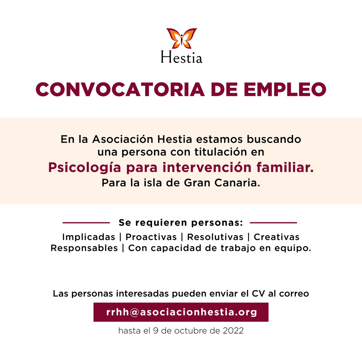 Asociación Hestia (@asochestia) on Twitter photo 