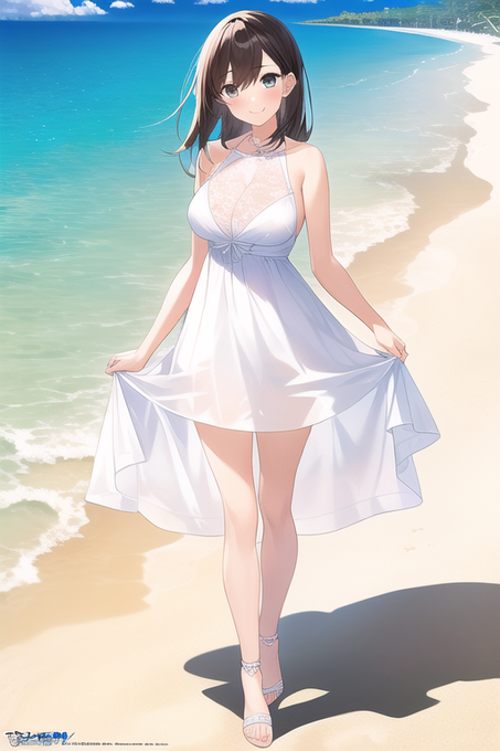 NovelAI ビーチ白ドレス 3連ガチャ
いつものお姉さんである

{{masterpiece}}, official art, 1girl, white dress, in beach 