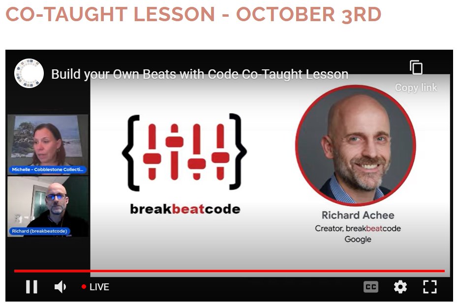 flipping_focus's tweet image. Taking a walk-through creating music through coding with #BreakBeatCode @TheCobblestoneC and @GoogleForEdu #LearnToCode #python #blockcode using earsketch.gatech.edu/landing/#/