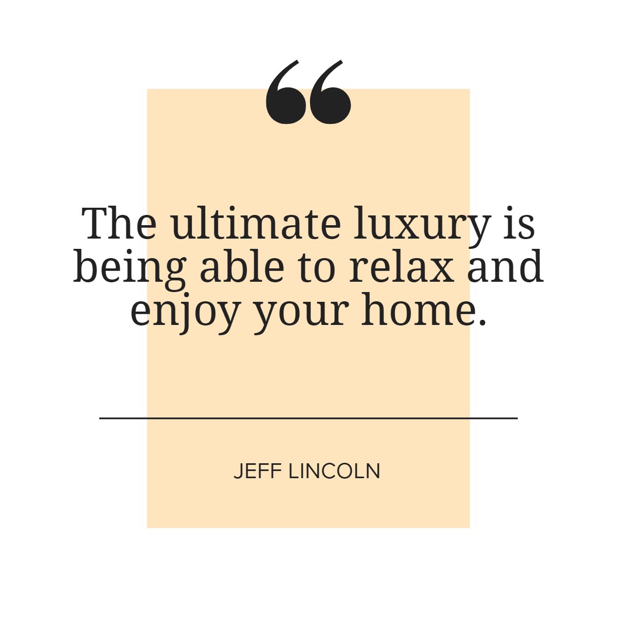 RaysHomeGuide's tweet photo. 📖"The ultimate luxury is being able to relax and enjoy your home"
– Jeff Lincoln
#luxurylifestyle #luxury #lovemyhome #home #lifestyle #jefflincoln #quote #quoteoftheday✏️
#rayshomeguide https://t.co/cwRyOeZFer