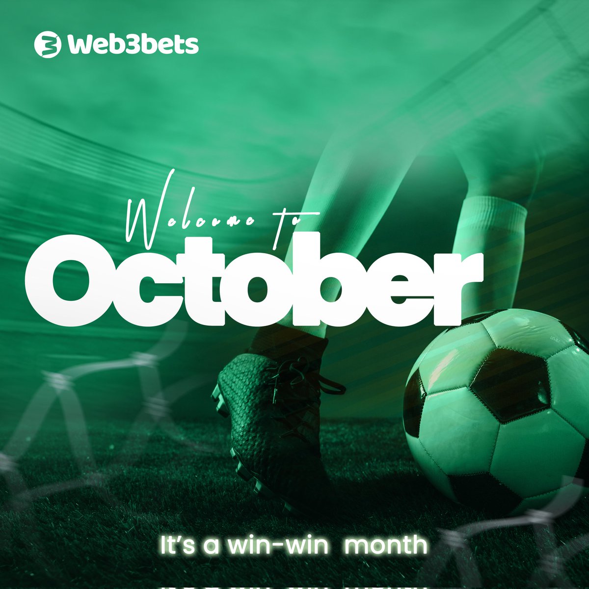 Web3Bets's tweet photo. Hello Betizens!
October is here with us, it's been one challenging ride so far, but we are still ever poised!
At Web3Bets, October is a win-win month, we are winning on all fronts guys!
Stay green!
#bxb #web3bets #October #HappyNewMonth #Web3 #crypto #BNB https://t.co/sJQsQ4HbHi