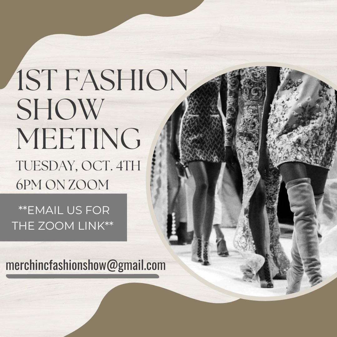 untmerchinc's tweet photo. Tomorrow will be our first fashion show meeting! Be sure to join the zoom if you’ve signed up for any positions😋 https://t.co/PFNiIsrFA1