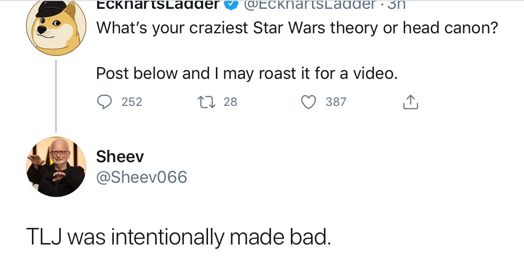 sheevsshittakes's tweet image. No, just because it wasn’t the movie you wanted it to be doesn’t make it bad. Stop taking Rian's comments about a movie he made in 2006 out of context.
