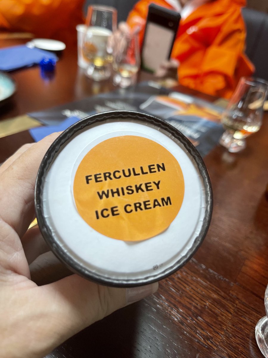 Fine whiskey in Tipperary ice cream. ⁦<a href="/FercullenWhisky/">Fercullen Irish Whiskey</a>⁩ think of everything(their whiskey at LCBO!) What a day: World leading ⁦⁦<a href="/thepowerscourt/">Powerscourt Estate</a> gardens, a monastery, baking scones with Ireland’s own ⁦<a href="/BallyknockenHCS/">Ballyknocken Cookery School, House & Farm</a>⁩ #chambersontour ⁦<a href="/deirdres27/">Deirdre Spillane</a>⁩