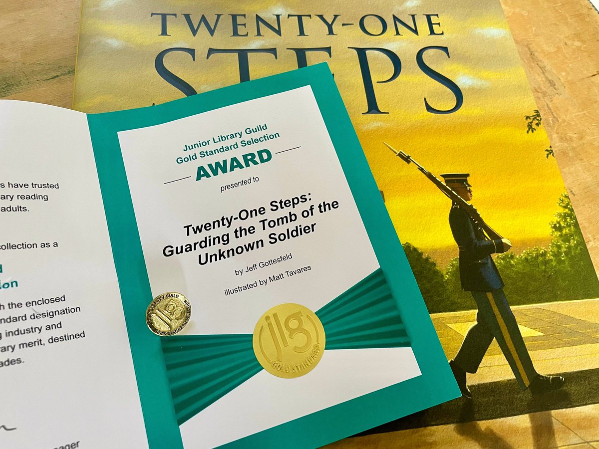 tavaresbooks's tweet photo. Got some good news in the mail today! Twenty-One Steps is a @JrLibraryGuild Gold Standard Selection! Thank you, JLG! 😊 https://t.co/SjEPEBFOaL