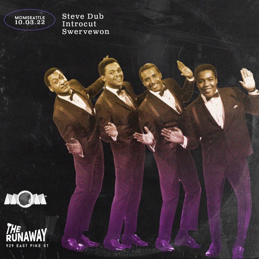 Tonight <a href="/TheRunawaySea/">The Runaway</a> <a href="/MOM_Seattle/">MOM Seattle</a> 9pm DJs <a href="/SteveDub/">Steve Dub</a> (Long Beach, CA) @DJSWERVEWON &amp; <a href="/introcut/">introcut</a> Roll thru for a drink ❤️ <a href="/Neumos/">Neumos</a>