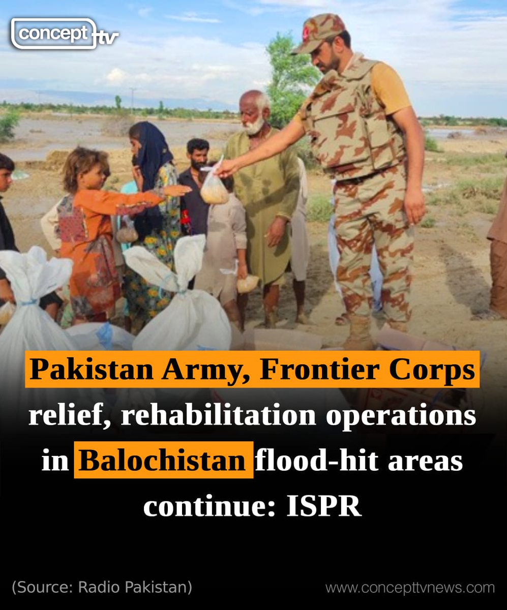 Abidabdali01's tweet photo. Pak army and Frontier Corps (FC) is busy in relief and rehabilitation operations in #Balochistan ...
#فتنہ_عورت_جھوٹ_مت_بولو #PMDC #PakArmyReliefEfforts https://t.co/1IA3n8HOzL