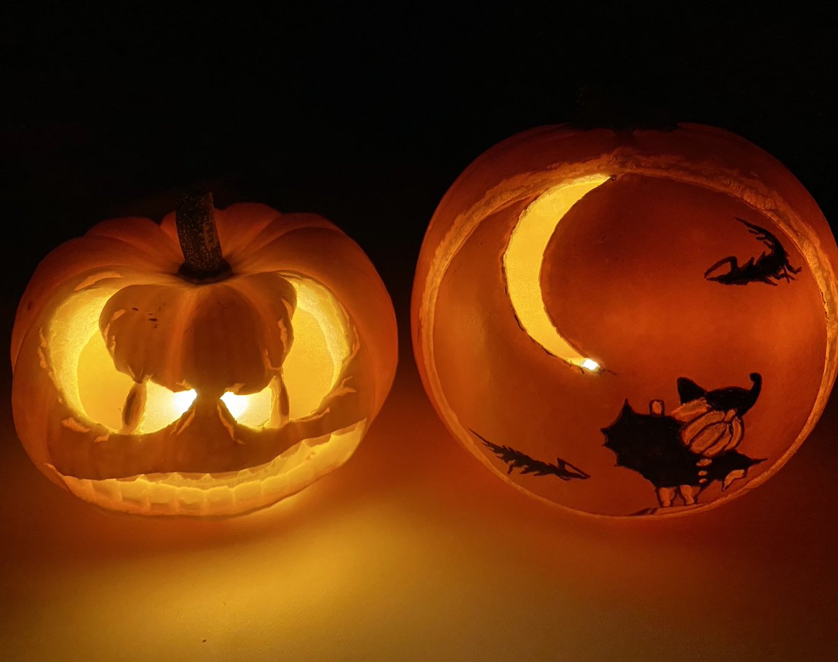 cocoroheal's tweet photo. 10月に入り、今年も残すところ4分の1！

今月は、月末にHalloween👻
ということで、ジャックオランタン講座のカボチャを仕入れ始めてます🎃

小物はすぐ手に入るけど、大物はその年の収穫に左右されるので早めに探します

Skyジャックも、去年から彫り始めました♪
今年は何を彫ろうかな？

#Sky手芸部 https://t.co/IP4dUiJClv