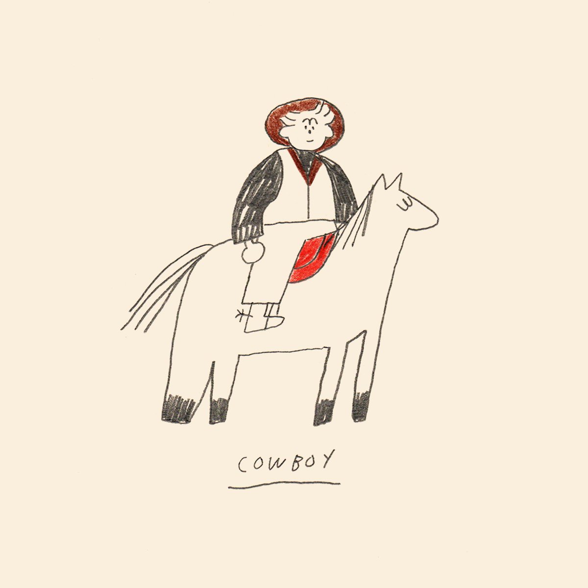 「oct 3: cowboy 」|sareeのイラスト