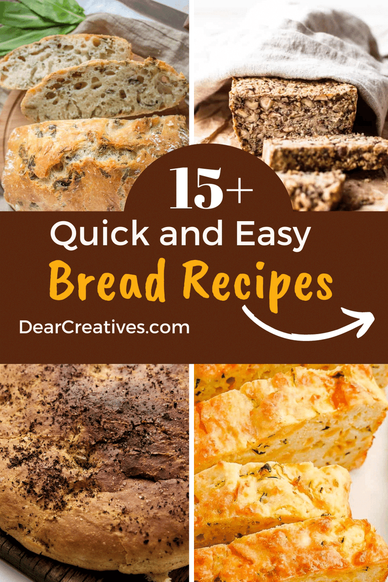 DearCreatives's tweet photo. Quick and Easy Bread Recipes --> https://t.co/DO38qijrHE I love baking bread like this because you don't need to use yeast (most of the time)! That makes them super easy to make, bake & enjoy! @DearCreatives #easybreadrecipes #quickbreadrecipes #bakingseason #recipes #baking https://t.co/0yZ2LN8B86