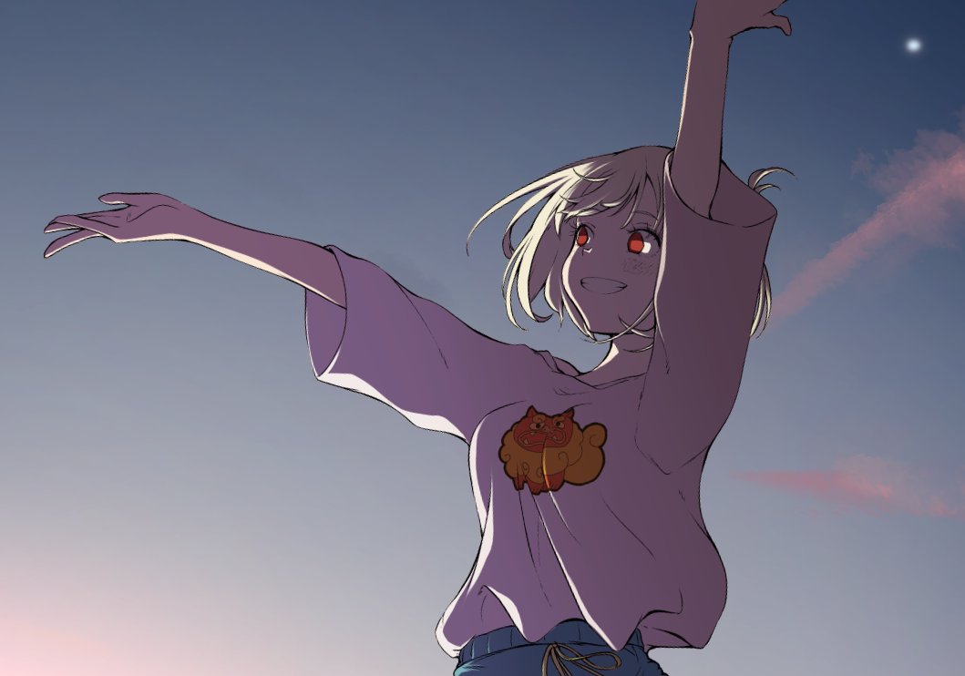 錦木千束 「もう一日クダサーイ!! 」|ハルタロのイラスト