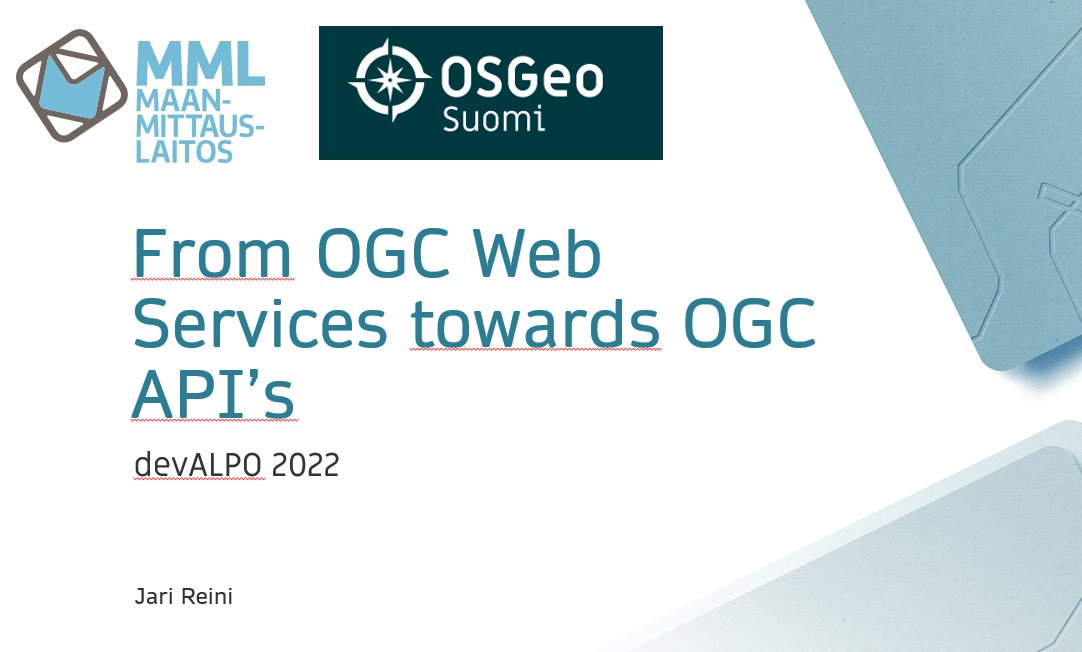 Jari Reini - @jreini.bsky.social (@jarireini) on Twitter photo Thank you @osgeo Finland and <a href="/posiki/">Pekka Sarkola</a> for your hospitality and nice event. Happy to share how one can modernize geospatial web services using <a href="/opengeospatial/">Open Geospatial: OGC</a> OGC API's. Thank you @osgeo Finland and <a href="/posiki/">Pekka Sarkola</a> for your hospitality and nice event. Happy to share how one can modernize geospatial web services using <a href="/opengeospatial/">Open Geospatial: OGC</a> OGC API's.