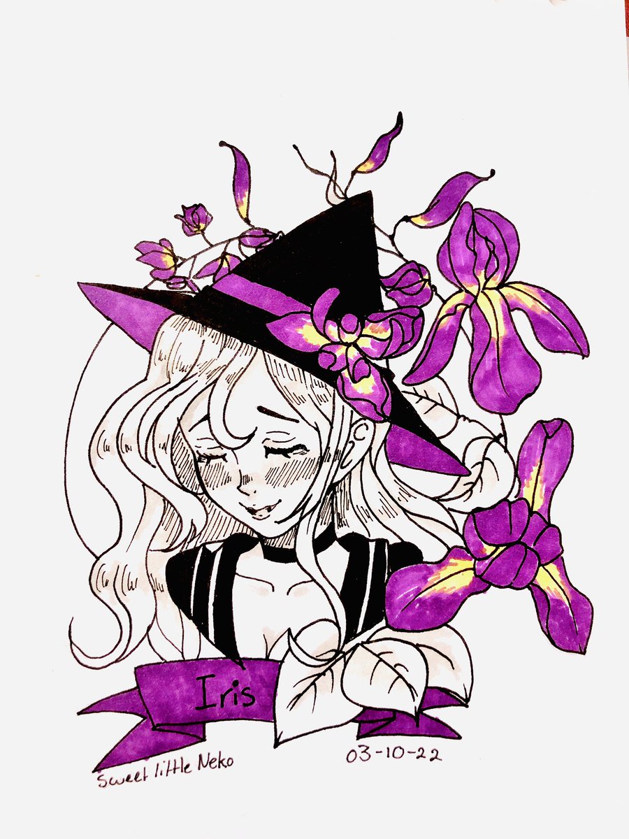 Sweetlittleneko's tweet photo. Day 3: Iris
“When it rains, look for rainbows. When it’s dark, look for stars.”
Asdasd se me olvido sacar foto antes de pintar Así que disculpen el edit rapido 😅
#botanicalinspiration #nekospromtlist #slnart 💕 https://t.co/MuDOQd14yX