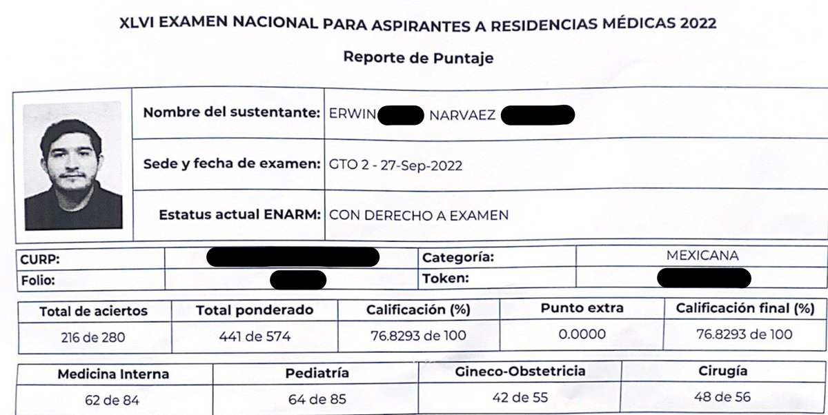 erwinnvzz's tweet photo. Debido a que he visto mucha gente que no sabe cómo empezar a estudiar para el #ENARM2023 o que va por la revancha, he decidido hacer este hilo para compartir MI método de estudio el cual me permitió obtener un puntaje de 76.82 (1)

Se abre 🧵... https://t.co/7BnwP47PX9