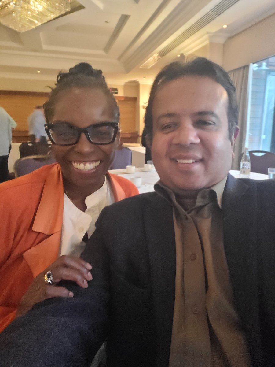 DrLadeSmith's tweet photo. So lovely to hang out with my fellow @rcpsych Presidential candidate @MindfulRussell @bipa_uk. Precious opportunity to reflect and share ideas #25yearsofBIPA https://t.co/qgv84Yef1C