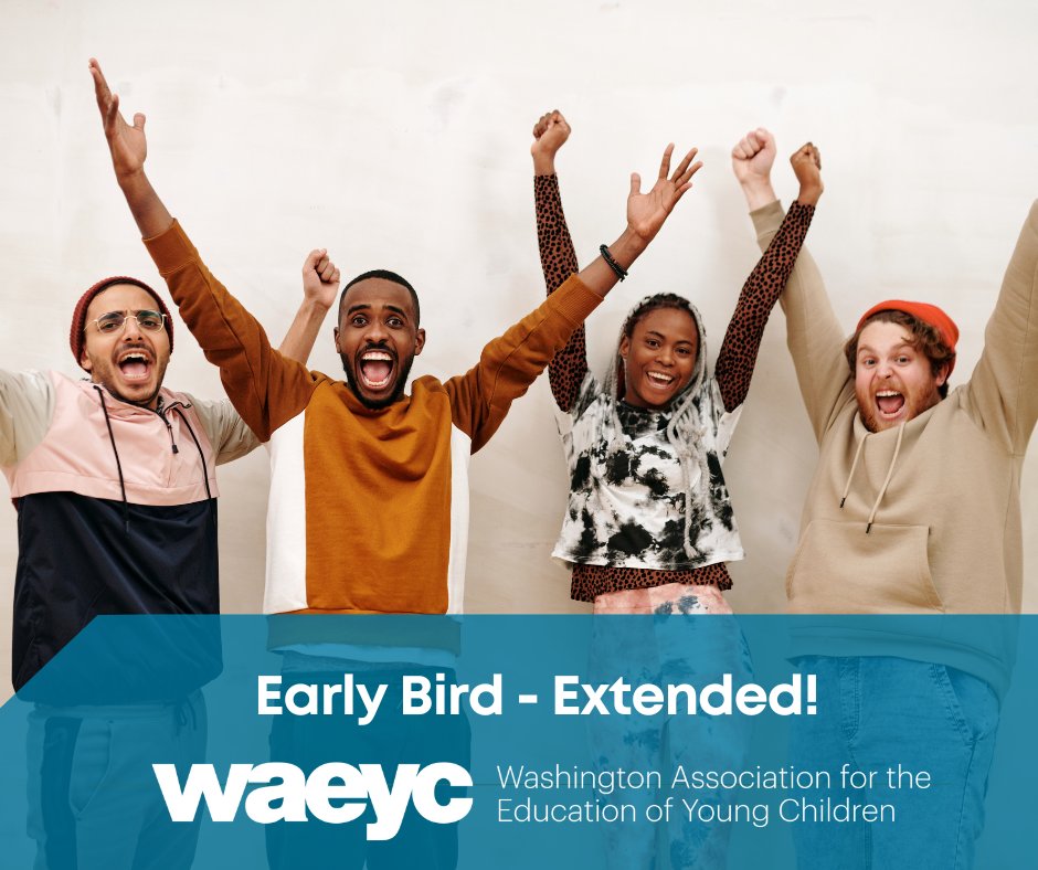 Too good to be true! Early bird pricing extended through the end of the week. Register for the <a href="/WAEYC/">WAEYC</a> annual conference today! waeyc.org/virtual-confer…